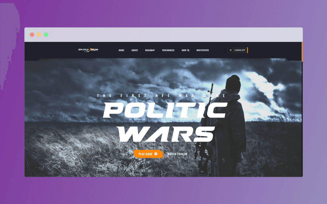 WebPage - Politic Wars